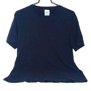 ZARA Short Sleeve Women's Black T-shirt | EUC